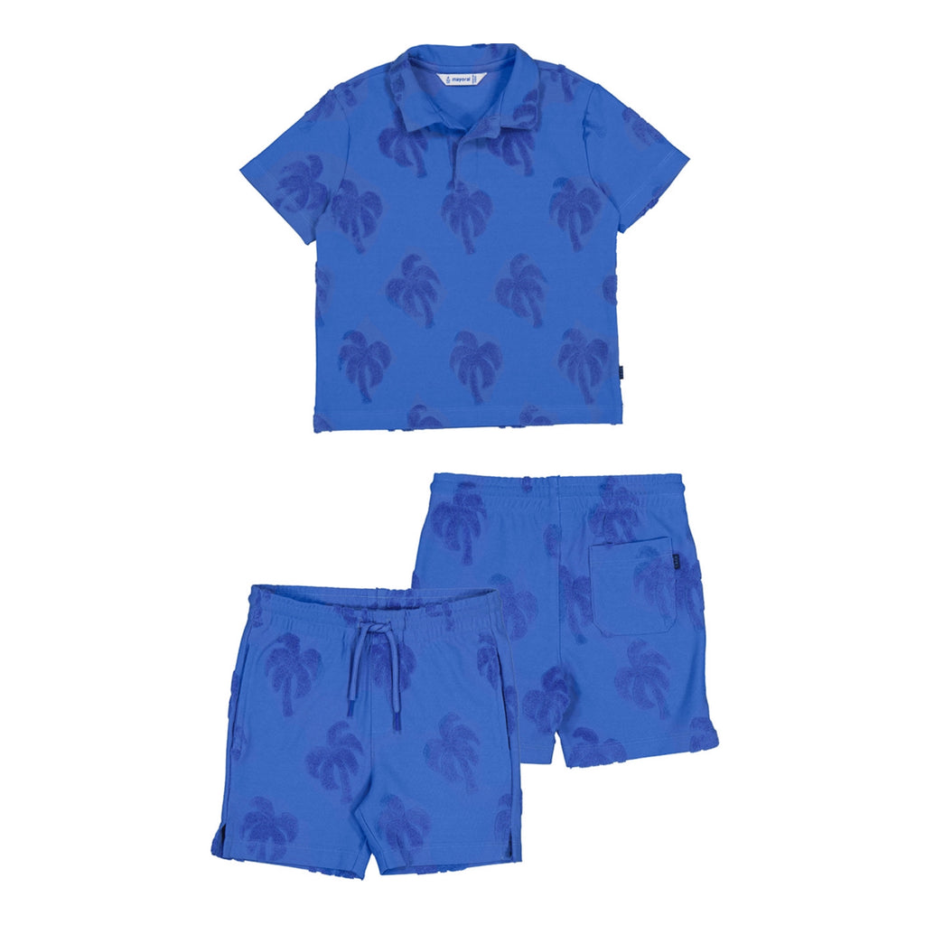 SS24 Mayoral - Palm Tree Short Towelling Set