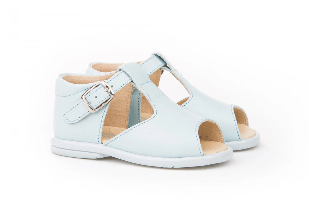 Angelitos - Baby Blue Leather Sandal 532