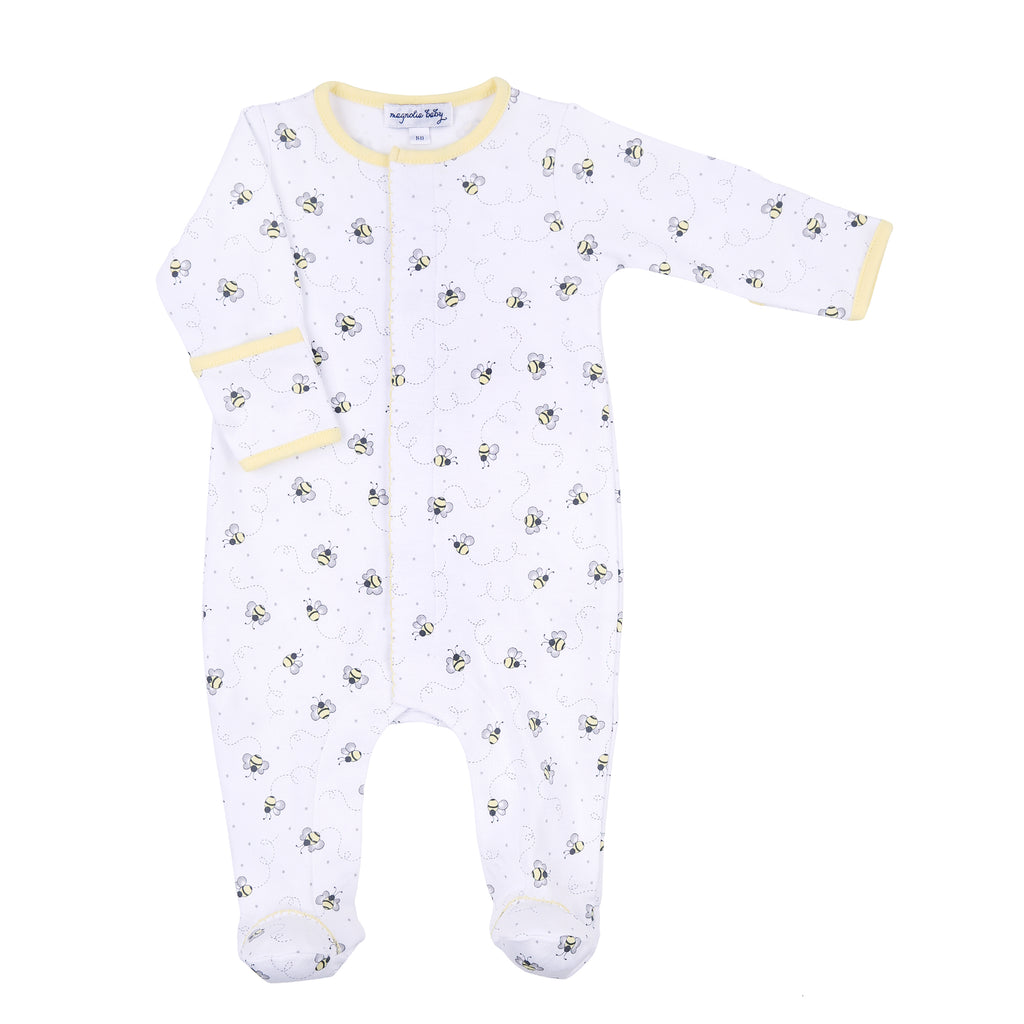 SS24 Magnolia Baby -  Printed Baby Bee Footie