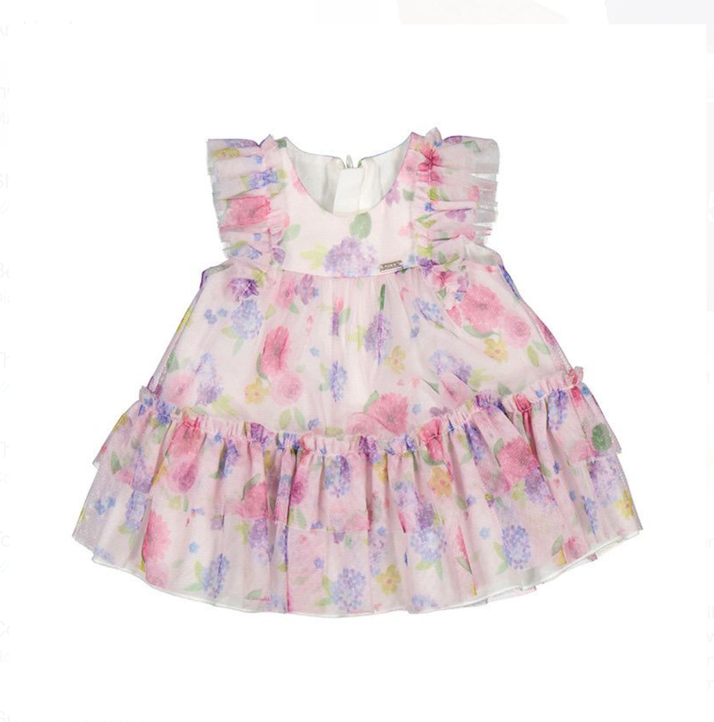 SS24 Mayoral -  Tulle Flower Printed Dress
