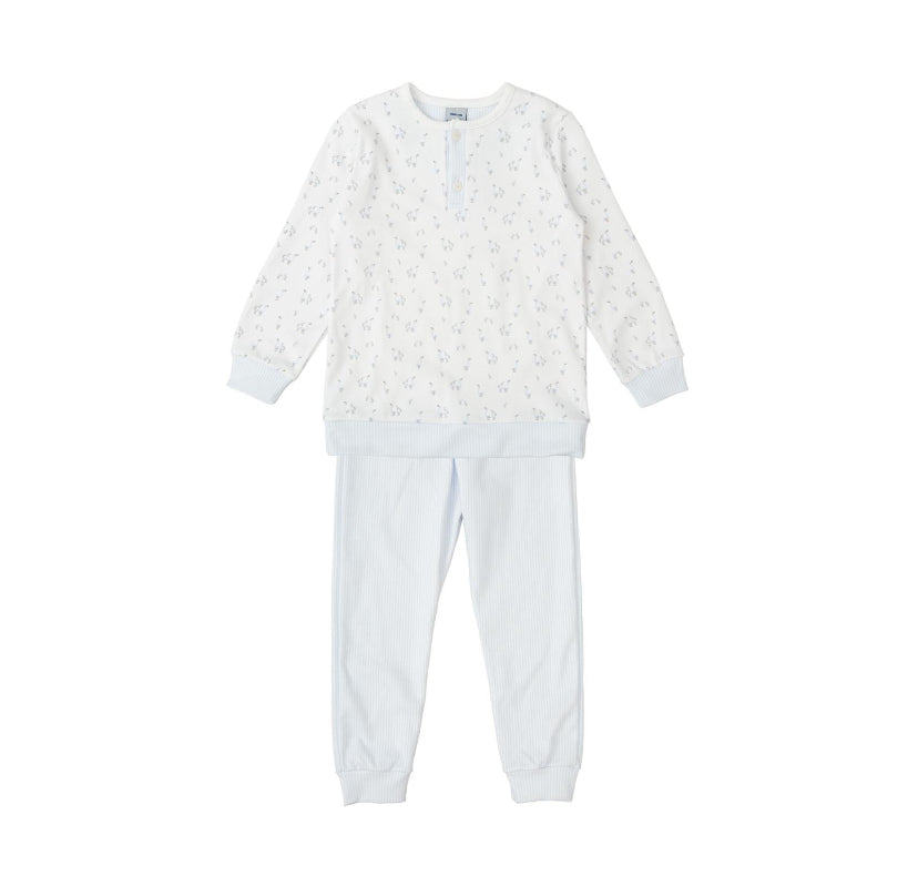 
AW24 Babidu - Two Piece Duck Print Pyjama Blue