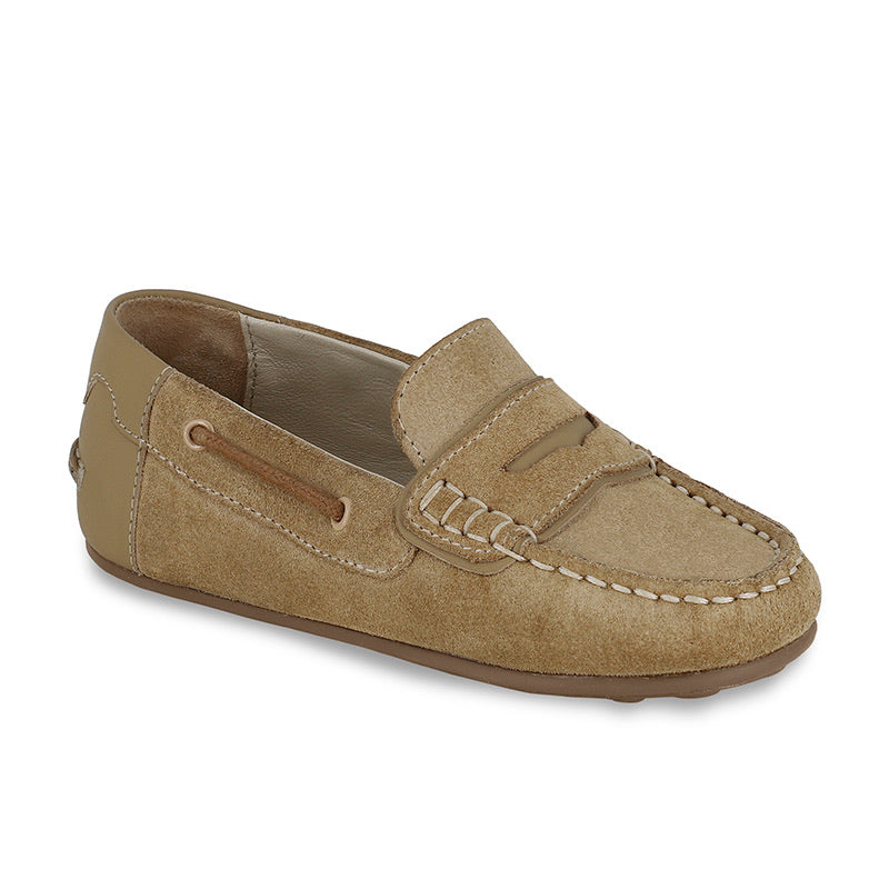 SS24 Mayoral- Baby Tan Leather Moccassin shoe