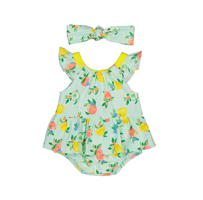 SS24 Mayoral - Fruits Romper with Headband 