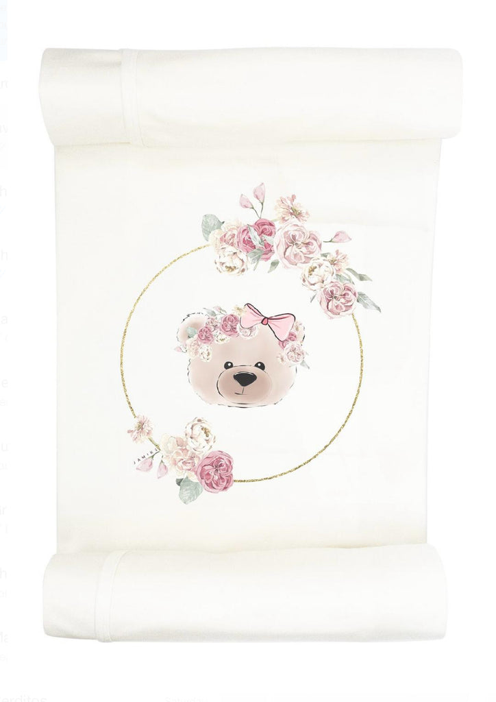 SS24 Jamiks - JENNY Pink Teddy and Roses Blanket