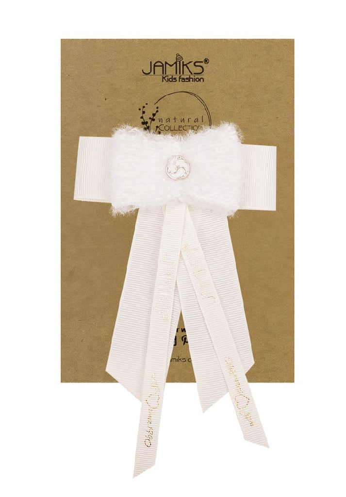 
AW24 Jamiks - Large Hair Bow White