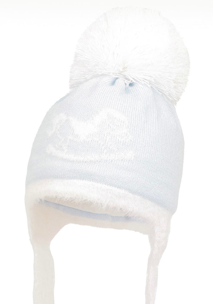 
AW24 JAMIKS - PONY IV Pompom Chin Hat Blue