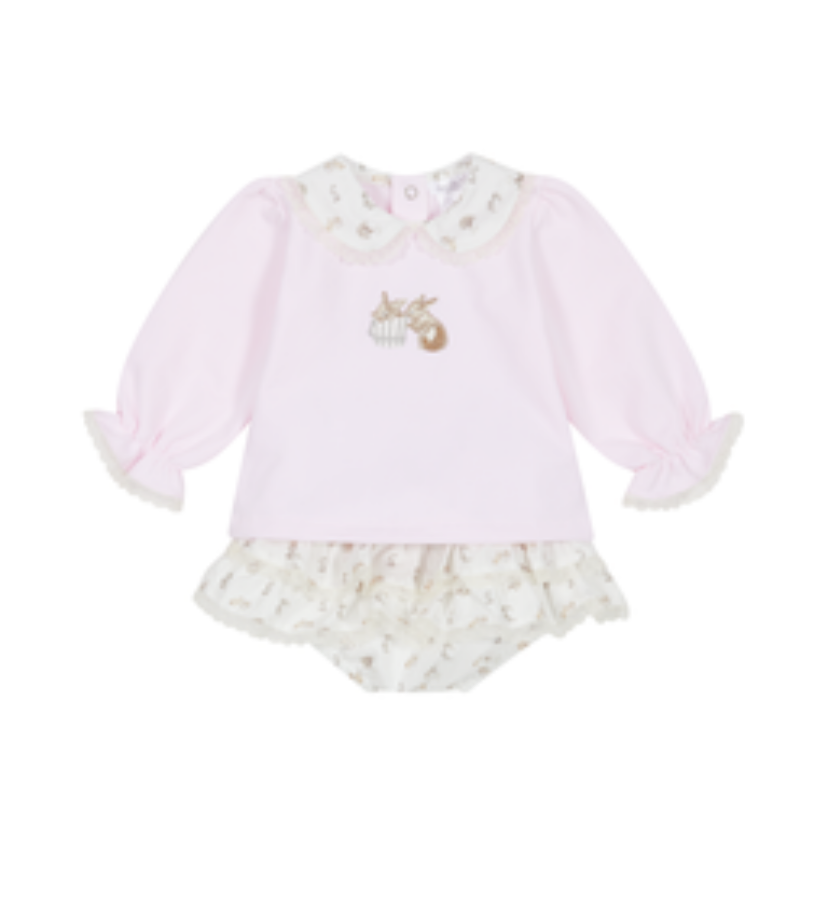 
AW24 Deolinda - Pink Bloomer and Top Set