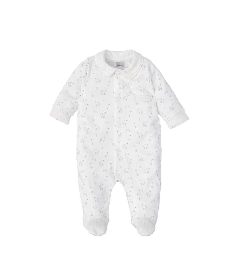 AW24 Babidu -  Duck Print Babygrow Sand
