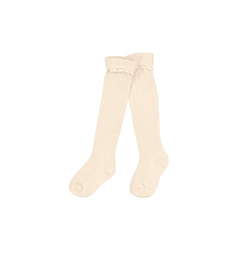 AW24 Mayoral - Knee Length socks Milk
