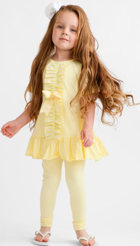 
SS25 Harris Kids - LAROSA LEMON Frilly 3 Piece Tracksuit Set