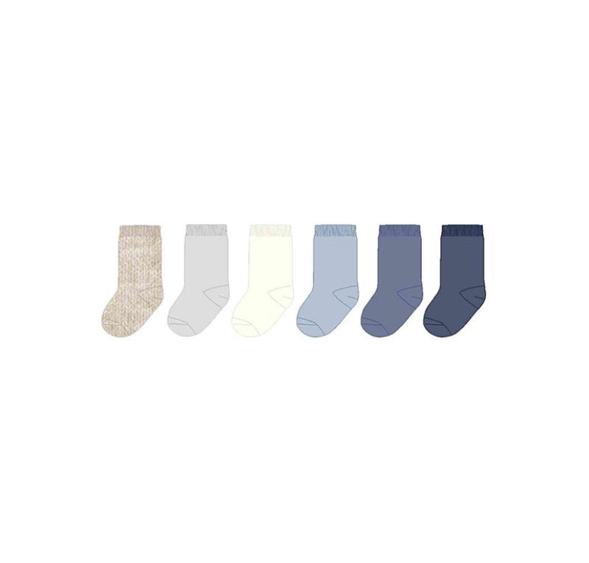 AW24 Mayoral - Set of 6 Socks Blue