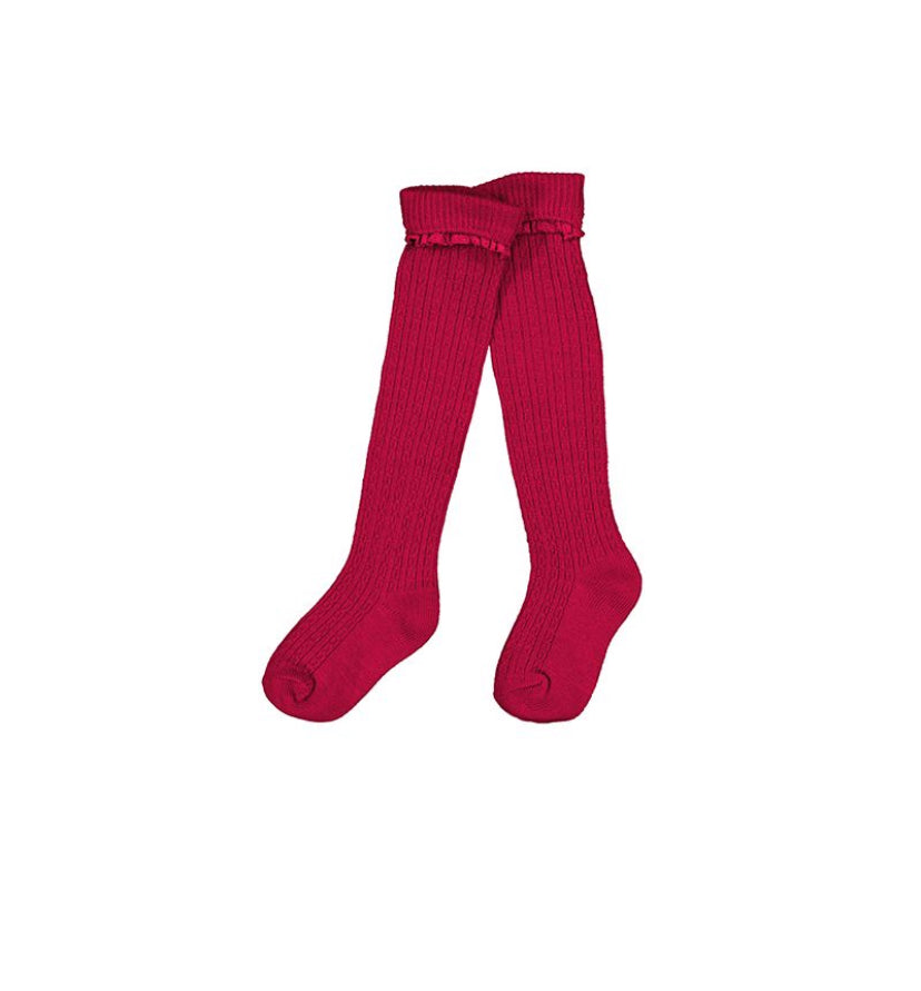 
AW24 Mayoral - Knee Length socks Cherry