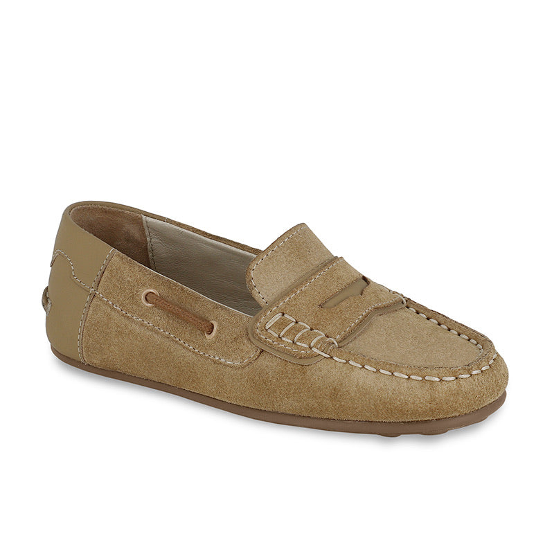 SS24 Mayoral- Older Boys Tan Leather Moccassin shoe