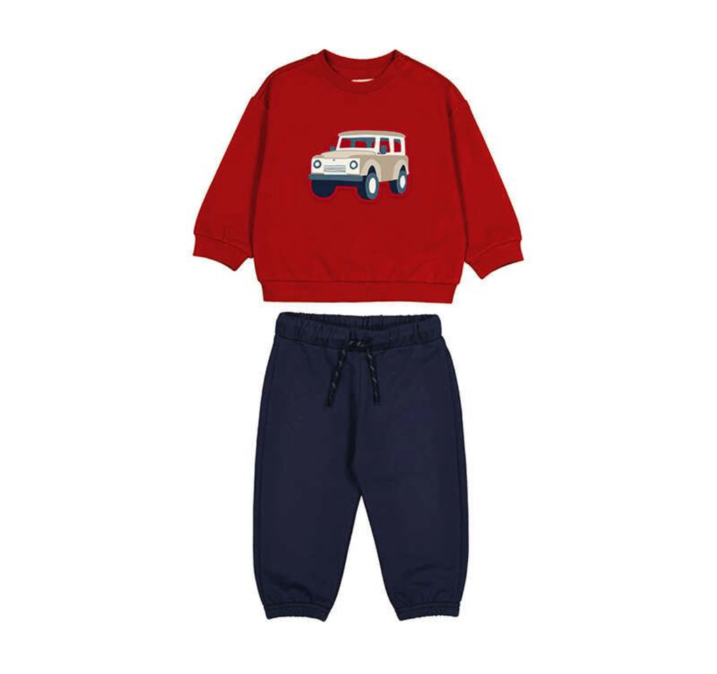 AW25 Mayoral - Jeep Print Sweatshirt and Jogger Set