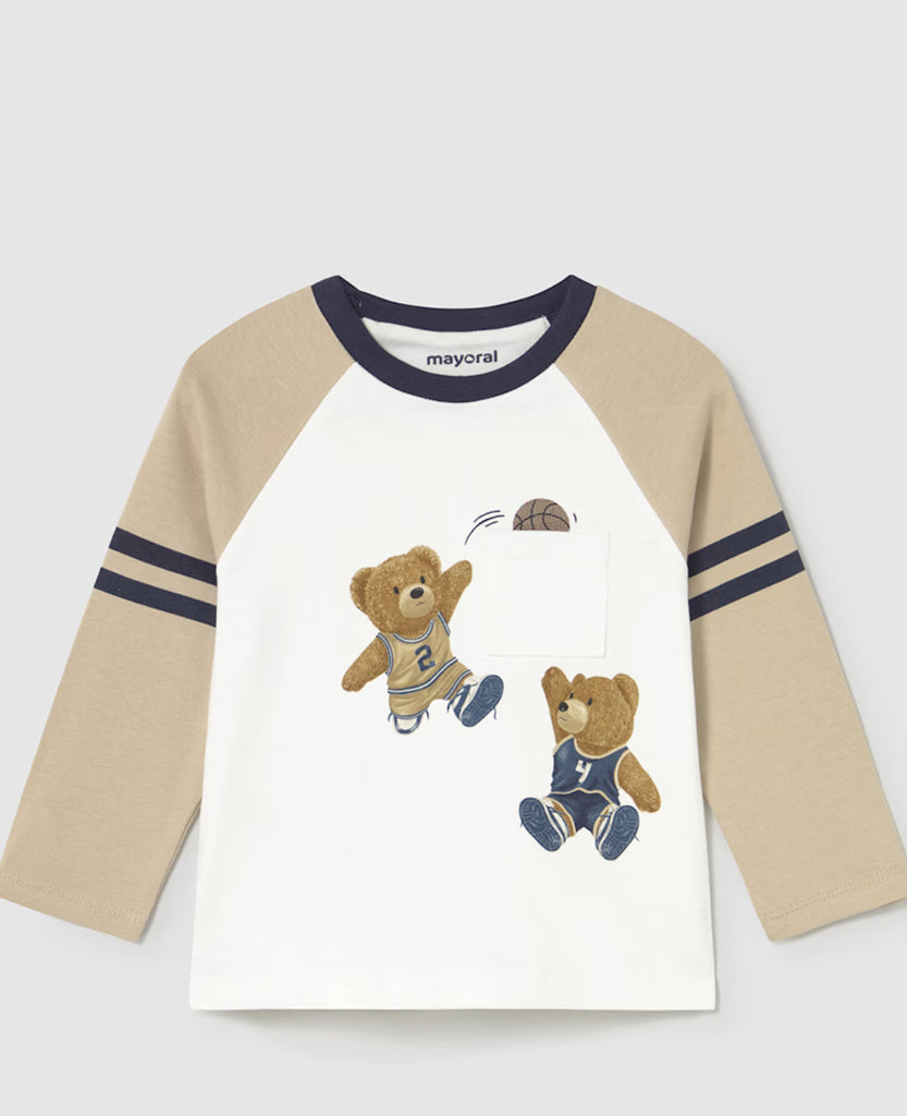 AW25 Mayoral - Teddy Print Long Sleeve Top