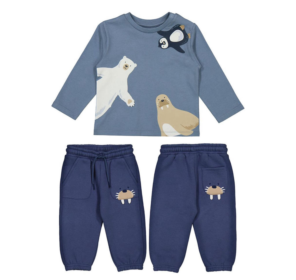 AW25 Mayoral - Animal Print Sweatshirt and Jogger Set