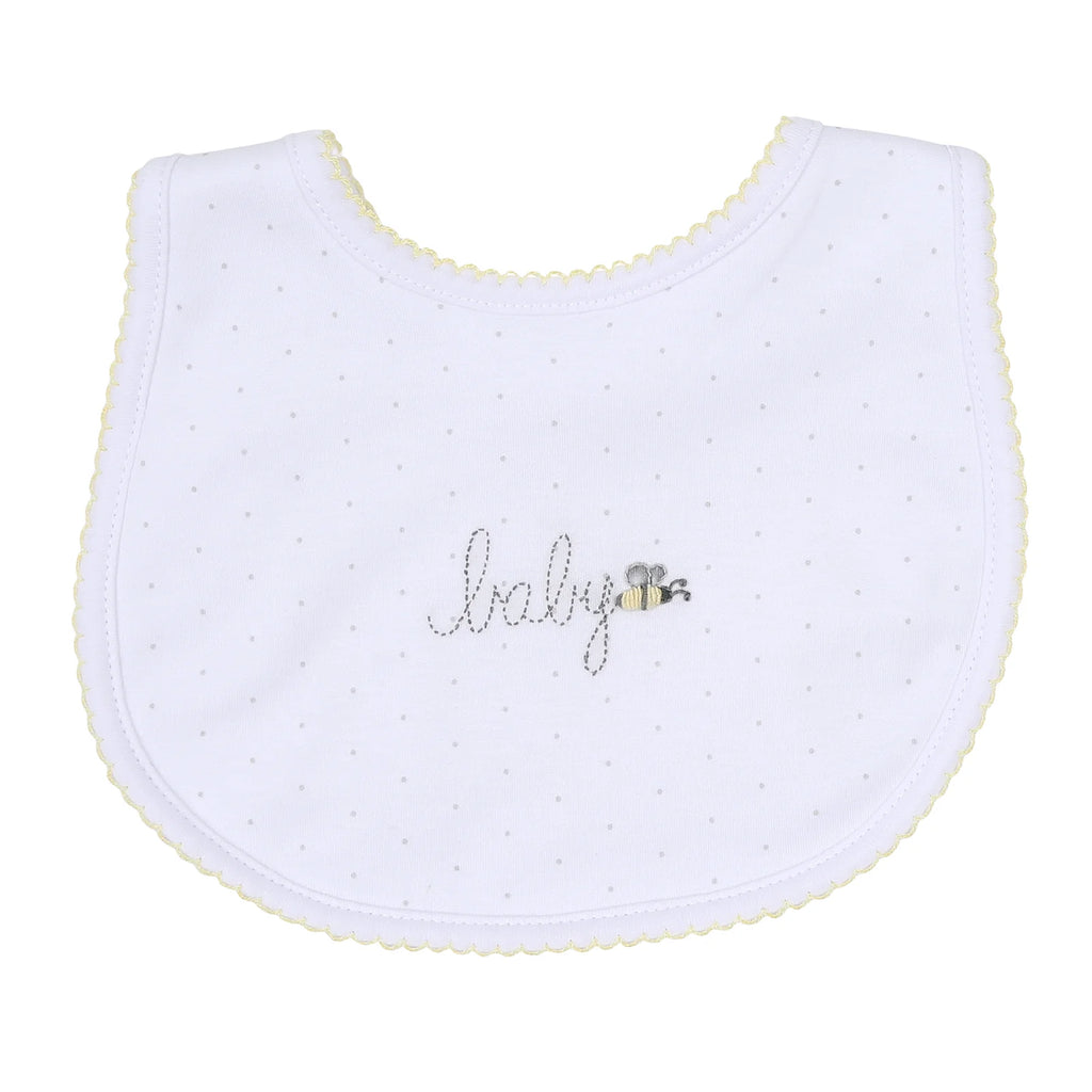 SS24 Magnolia Baby -  Embroidered Baby Bee Bib