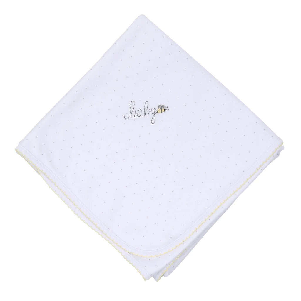 SS24 Magnolia Baby -  Embroidered Baby Bee Blanket