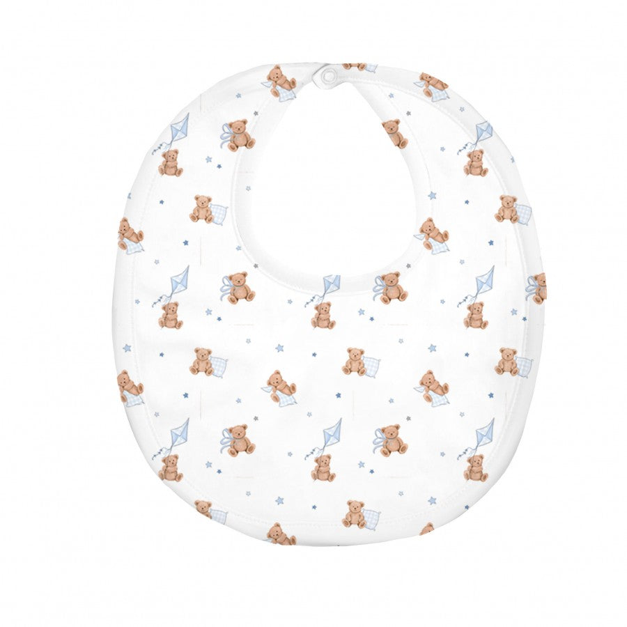 My Little Pie - Teddy & Bow Blue Bib