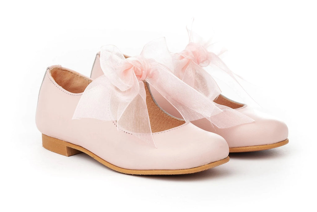 Angelitos - Baby Pink Leather Mary Jane 1392